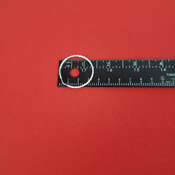 Sterling silver ladies hoop earrings New - Picture 13 of 14